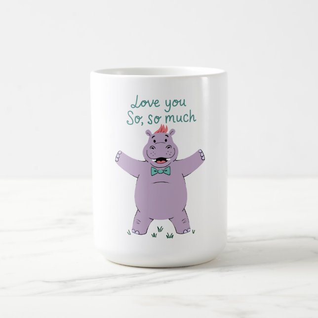 Mug Hippopotame T'aime Tellement (Centre)