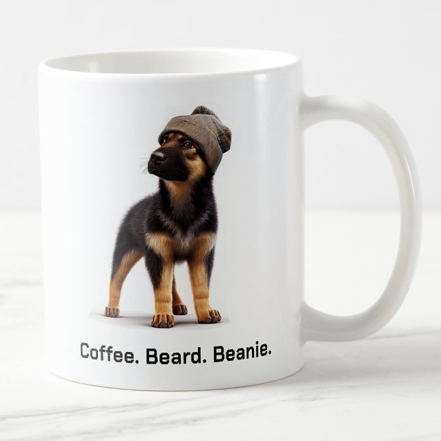 Mug Hipster berger allemand avec Beanie Swagger (Créateur téléchargé)