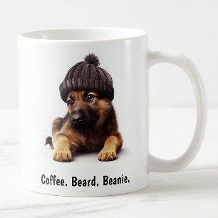 Mug Hipster berger allemand avec Beanie Swagger