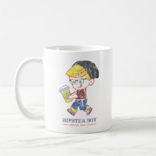 Mug Hipster Boy désespéré vintage Parodie illustration