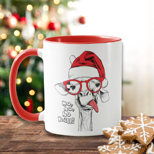Mug Hipster Christmas Giraffe   Vacances