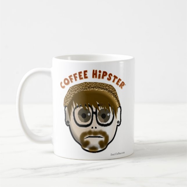 Mug Hipster de café - gibier (Gauche)