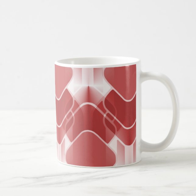 Mug Hipster Rétro, Rouge (Droite)
