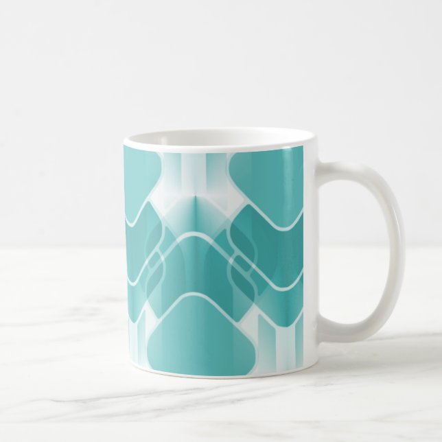 Mug Hipster Rétro, Turquoise (Droite)