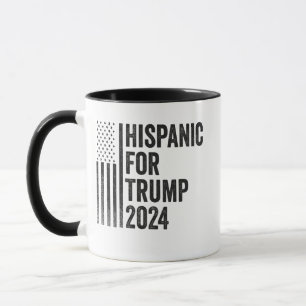 Mug Hispanique Pour Trump 2024 - Drapeau Patriotique A