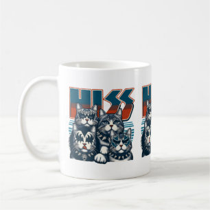 Mug HISS Funny Cat Band Parodie Amoureux de les chats 