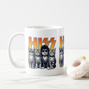 Mug HISS Funny Cat Band Parodie Amoureux de les chats 