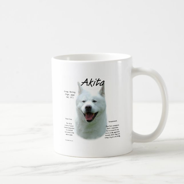 Mug Histoire blanche d'Akita (Droite)