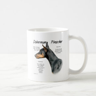 Mug Histoire de Doberman Pinscher noir