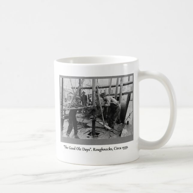 Mug Histoire de forage de pétrole, foreurs (Droite)