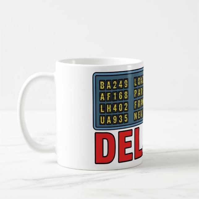 Mug Histoire de ma vie : Voyage retardé (Gauche)