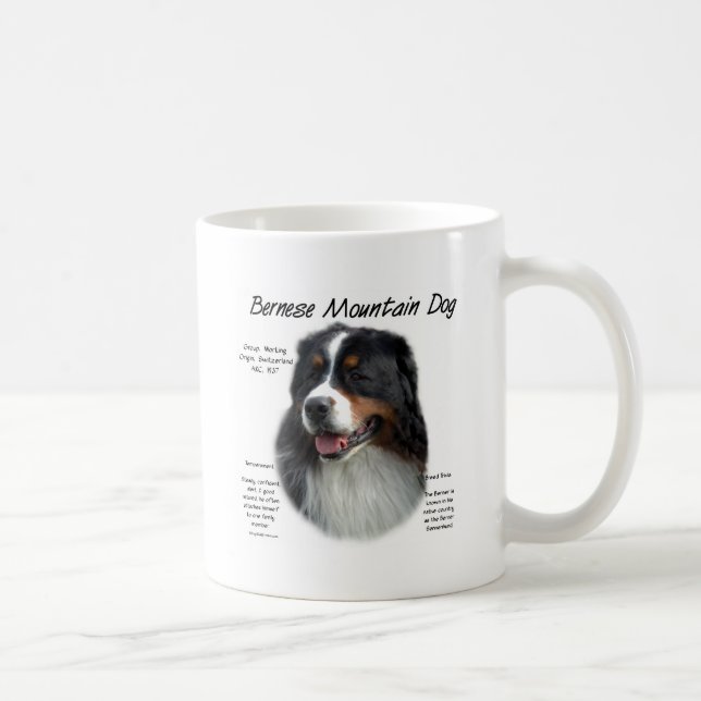 Mug Histoire des chiens de montagne bernois; Tout sur  (Droite)