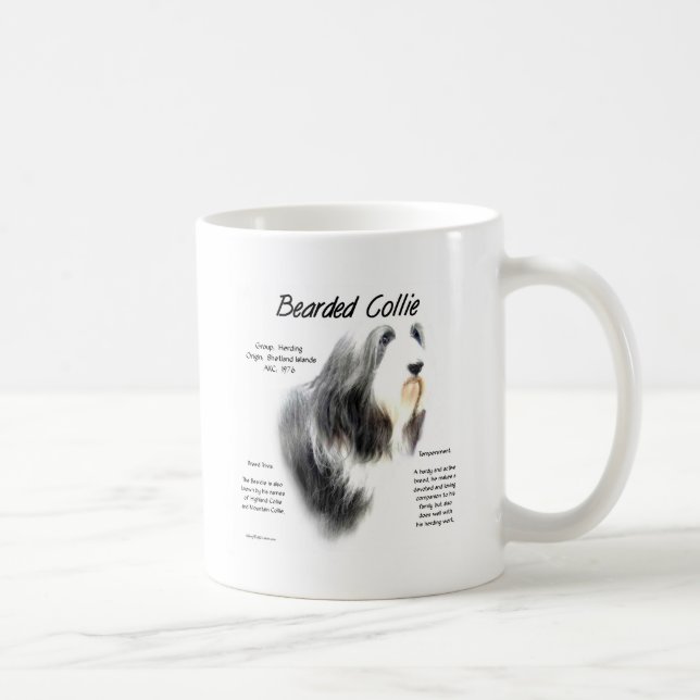 Mug Histoire des collies hérissées; Amour Collies héri (Droite)