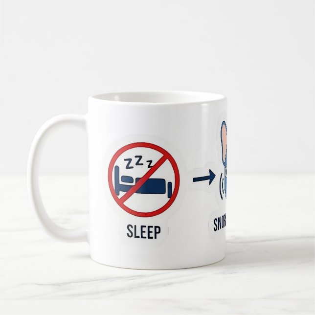 Mug Histoire drôle de l'origine du café Frenchie Maman (Gauche)