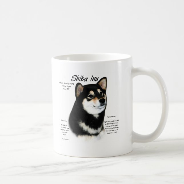 Mug Histoire du Shiba Inu noir (Droite)