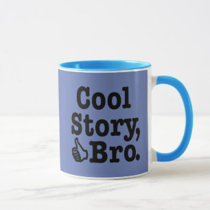 Mug Histoire fraîche Bro avec des pouces
