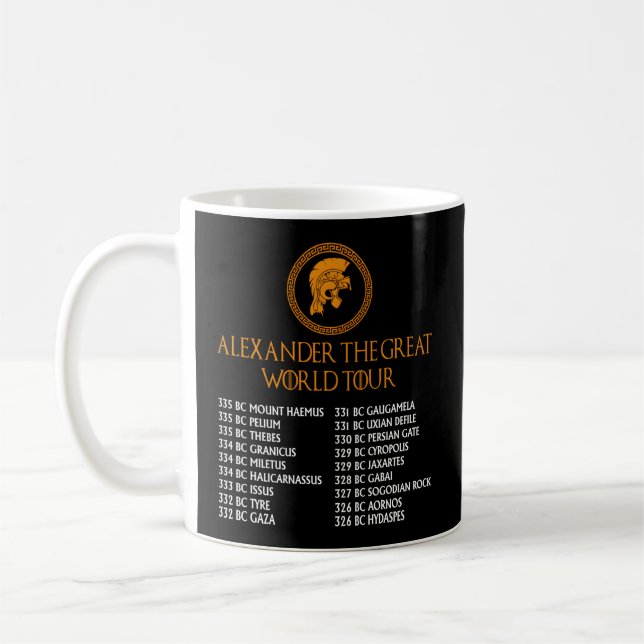 Mug Histoire Grecque Ancienne Alexandre Le Grand Monde (Gauche)