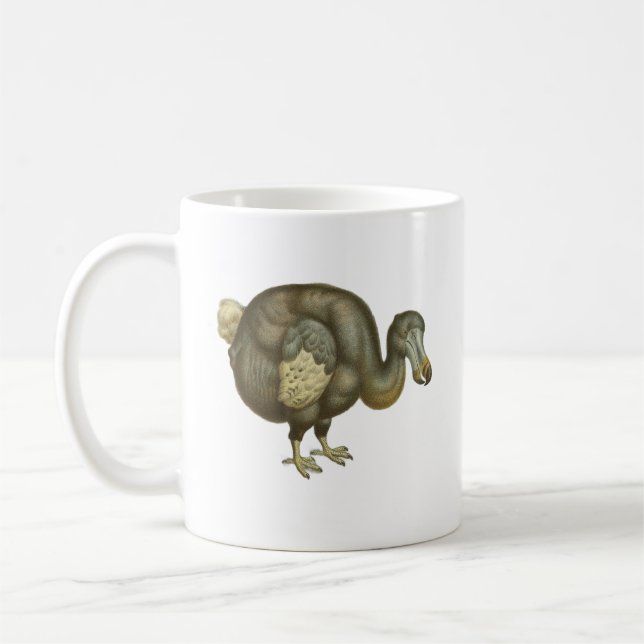 Mug Histoire naturelle de l'oiseau Dodo antique (Gauche)