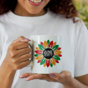 Mug Histoire noire afro-américaine JunetDix Sunflowe