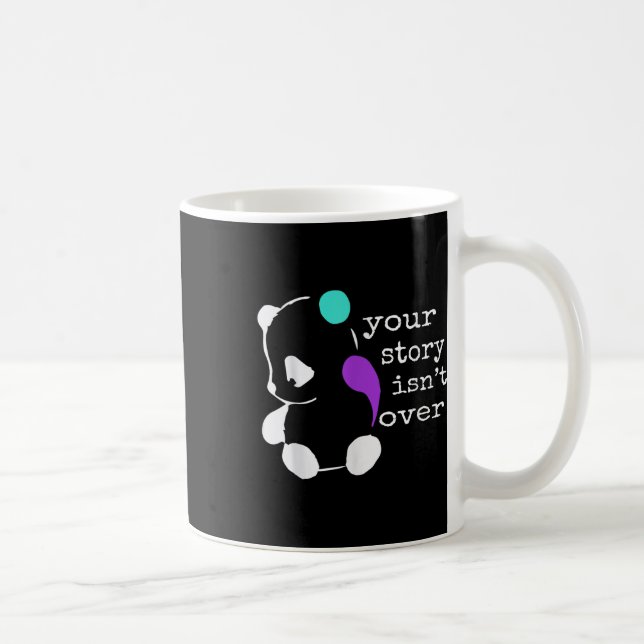 Mug Histoire pas fini - Semicolon Cadeau Prévention du (Droite)