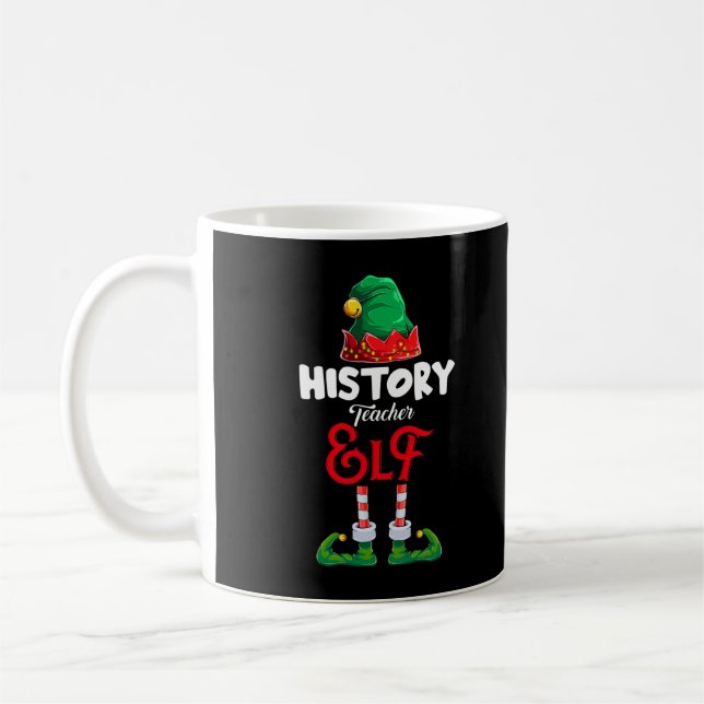 Mug Histoire Professeur Elf Noël Père Noël Pajama de N (Gauche)