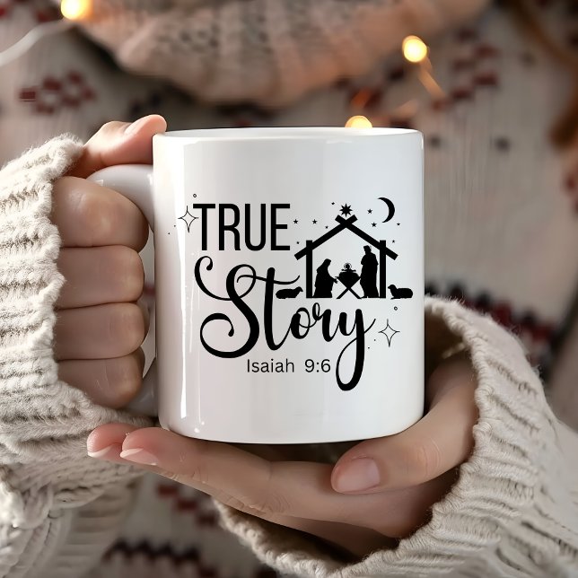 Mug Histoire vraie Isaïe 9:6 Noël religieux (Créateur téléchargé)