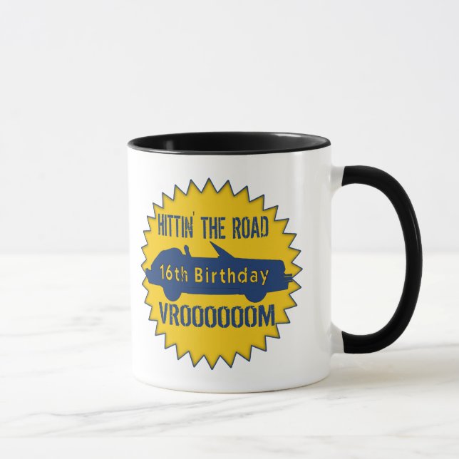 Mug Hittin les 16èmes cadeaux d'anniversaire de route (Droite)