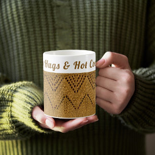 Mug Hiver Cosy Personnalisé   Hugs et cacao chaud