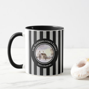 Mug Hiver en Nouvelle-Angleterre Noël Black Grey