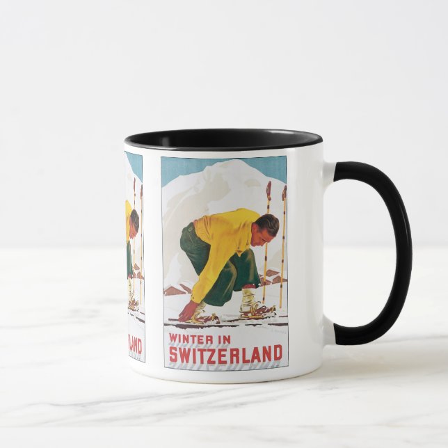 Mug Hiver en Suisse (Droite)