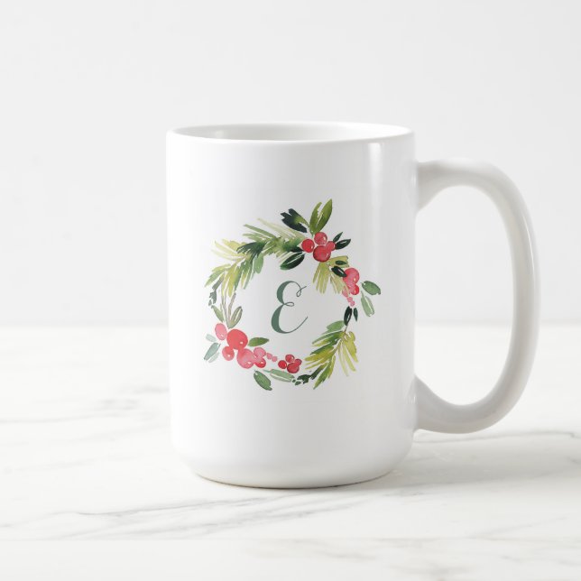 Mug Hiver épousant le monogramme floral de la (Droite)