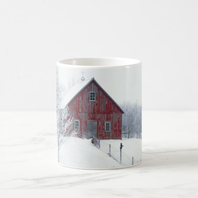 Mug Hiver Frost avec la grange (Centre)