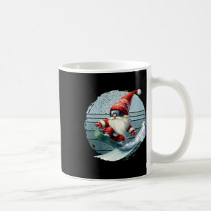 Mug Hiver Gnome Père Noël Avec Ski Googles Retro Snowb