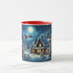 Mug Hiver/Père Noël/Noël/Neige