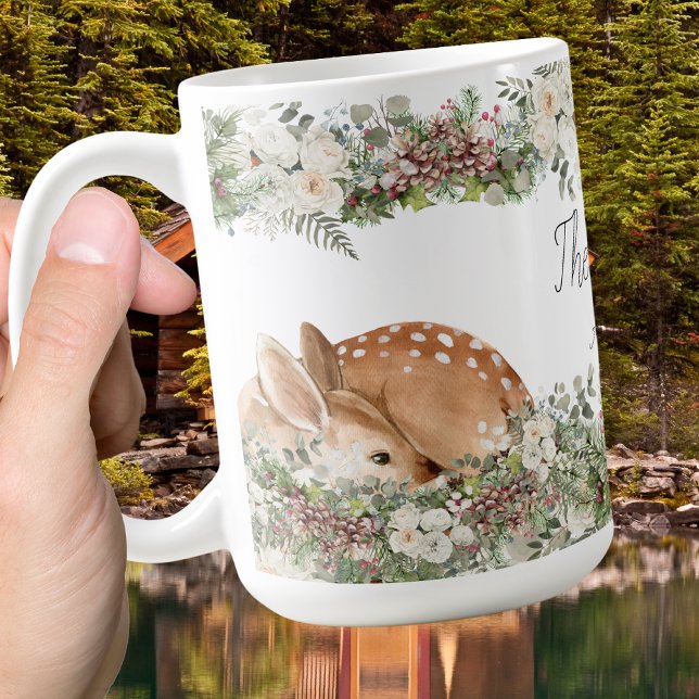 Mug Hivernal Bois Cerf Le Sauvage Un (Créateur téléchargé)