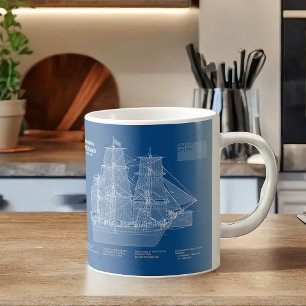 Mug HMS Bounty - Plan directeur des navires ABD