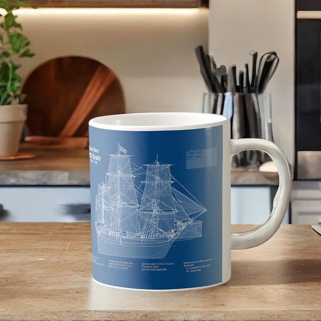 Mug HMS Bounty - Plan directeur des navires ABD (Créateur téléchargé)