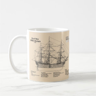 Mug HMS Victoire - Plan directeur des navires SD