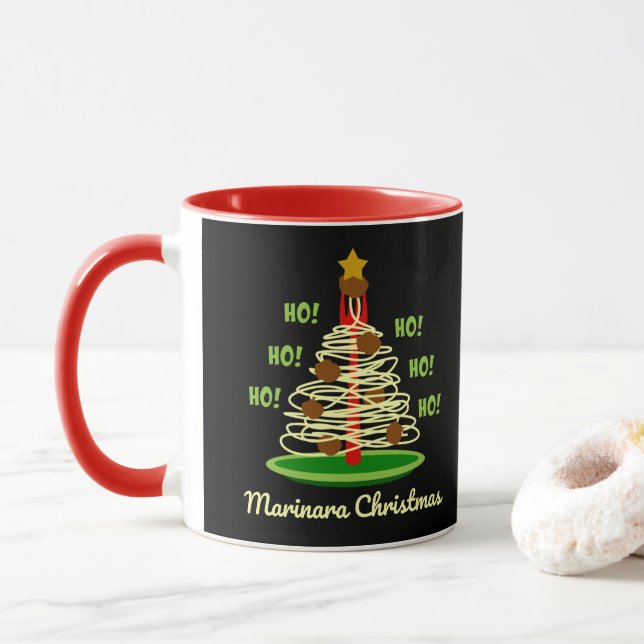 Mug Ho ! Ho ! Ho ! Arbre de Noël Marinara (Avec donut)