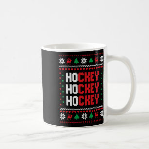 Mug Ho Ho Ho Hockey laide Chandail de Noël Holiday Hoc
