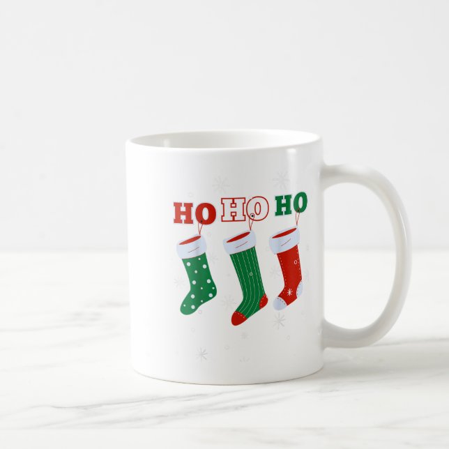 Mug Ho ho-ho Joyeux sapin de Noël Famille Noël (Droite)