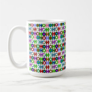 Mug HO HO HO motif de typographie