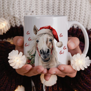 Mug Ho Ho Ho ! Muguet de cheval de Noël drôle 