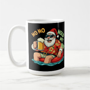 Mug Ho Ho Tenir Ma Bière Drôle Boire Père Noël Noël