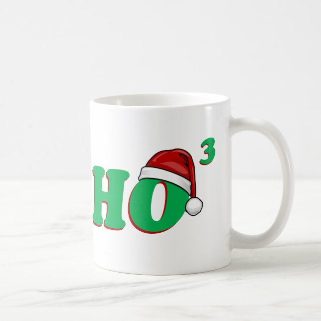 Mug Ho humour (cubé) de Noël 3 (Droite)
