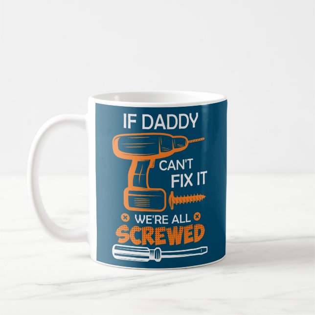 Mug Hobbyiste papa handyman papa fixe le père (Gauche)