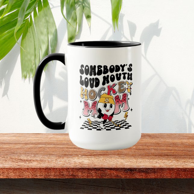 Mug Hockey à haute voix Maman art du mot (Créateur téléchargé)