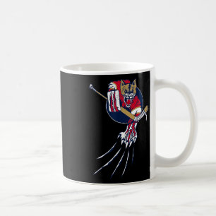 Mug Hockey Cougar Lion Chat Glace Jungle Bête Gardien