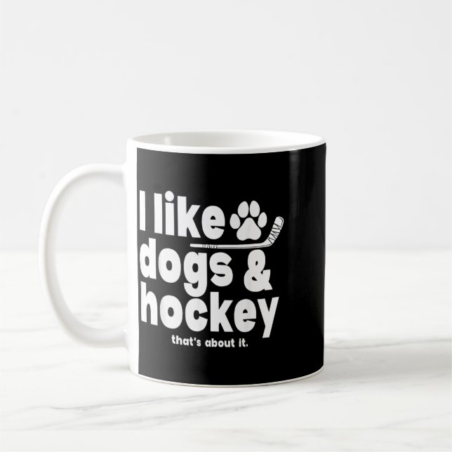 Mug Hockey des chiens C'est à propos des chiens et de  (Gauche)