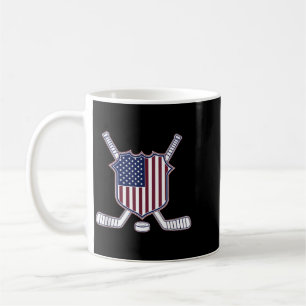 Mug Hockey Drapeau Américain